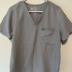 FIGS Cement Scrub Top Size L